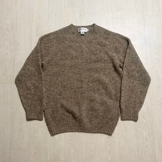 할리오브스코틀랜드 쉐기독 니트 XL 머쉬룸