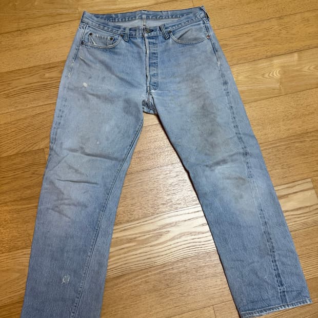 80s 빈티지 리바이스 501 66후기 셀비지