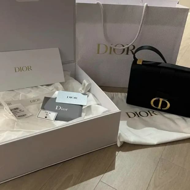 디올 몽테인30 스몰백 블랙