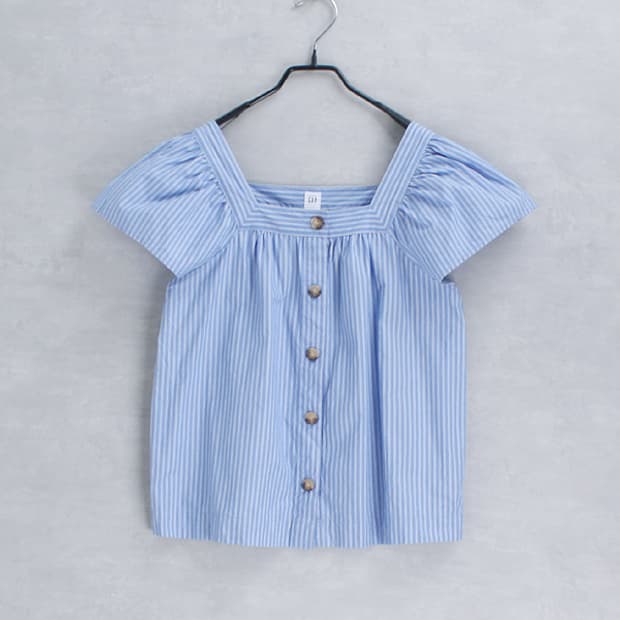 GAP _ square neck cotton top