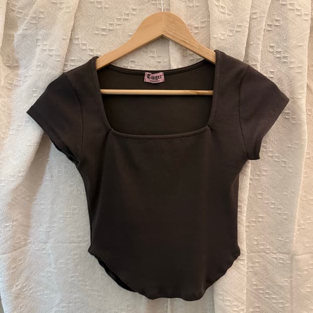 Tanger side slit top Charcoal