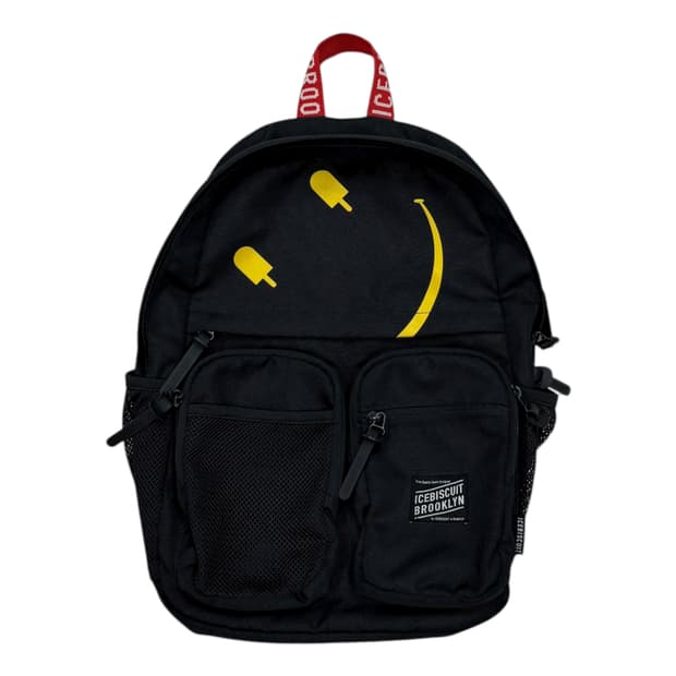 아이스비스킷 스마일 더블 포켓백팩 가방