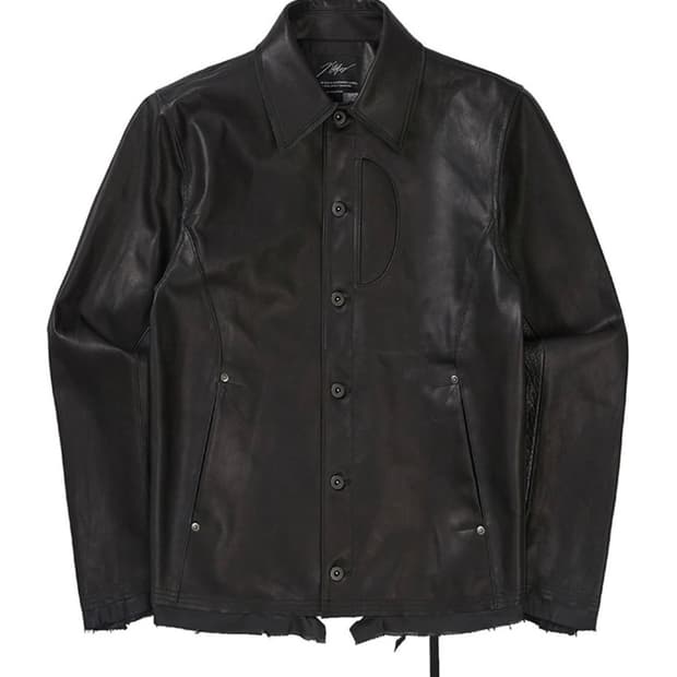 m) 엑슬림 제이콥헤쳐 jhxlim 레더 자켓