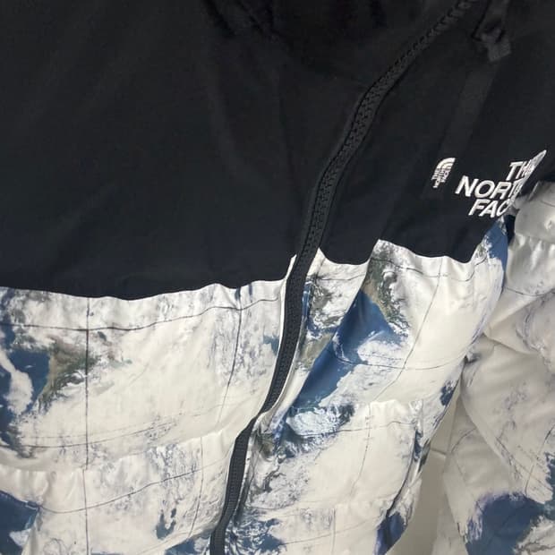 노스페이스 화이트라벨 눕시 화이트 샌드 지구패딩