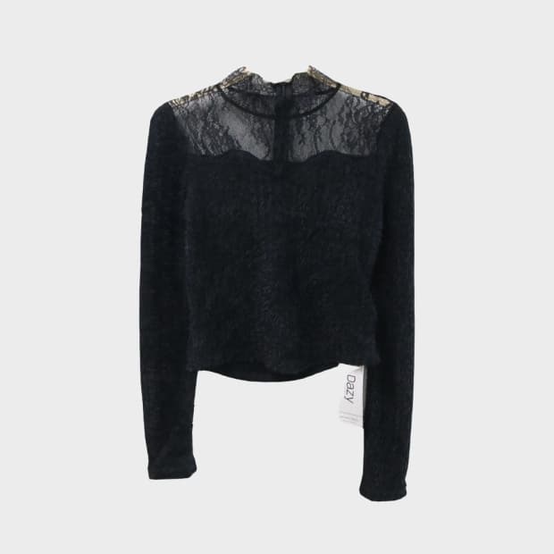 [미사용품] DAZY 시스루 블라우스 66505