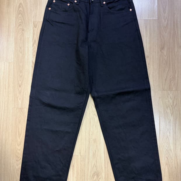 [30] Supreme 슈프림 25ss 배기진 셀비지 리지드 블랙