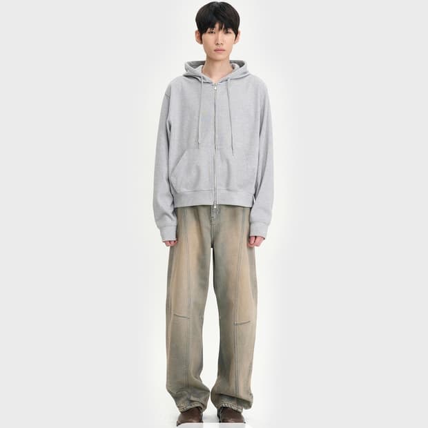 [구매] 벨리에 크롭 후드 집업