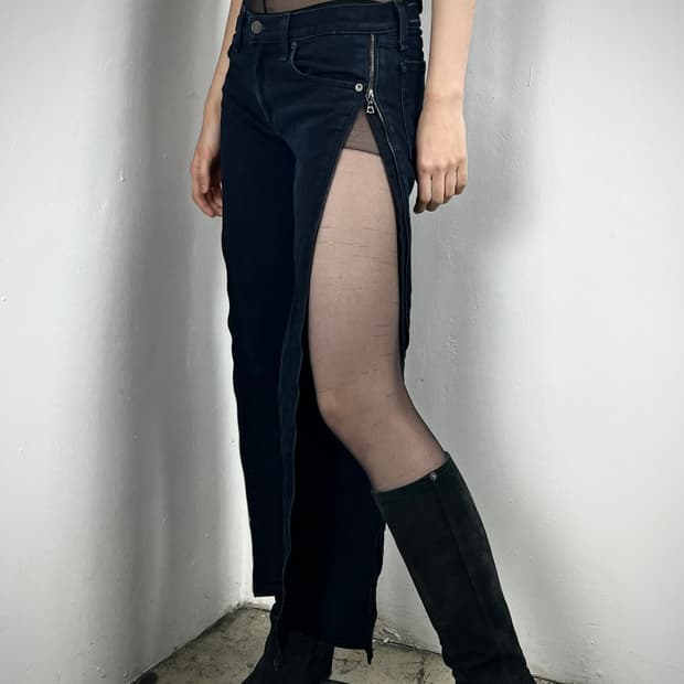 RAG&BONE SIDE ZIPPER SKINNY JEANS