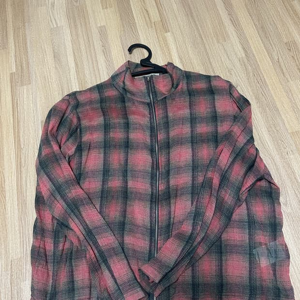 아워레가시 슈렁큰 럼버체크 자켓