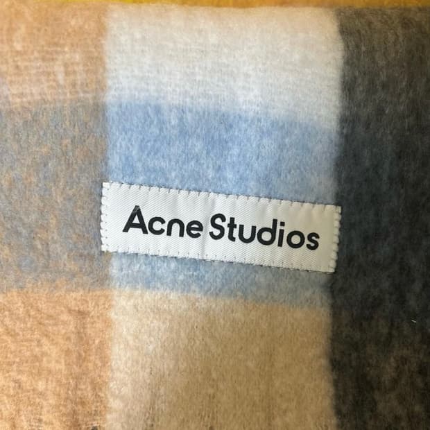 아크네 스튜디오 체크 울모헤어머플러 남여공용