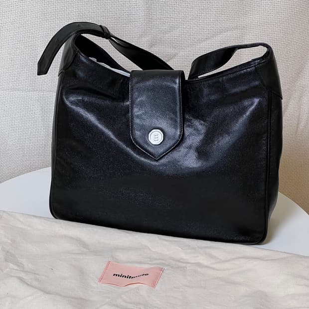 미닛뮤트 바톤백 블랙 라지