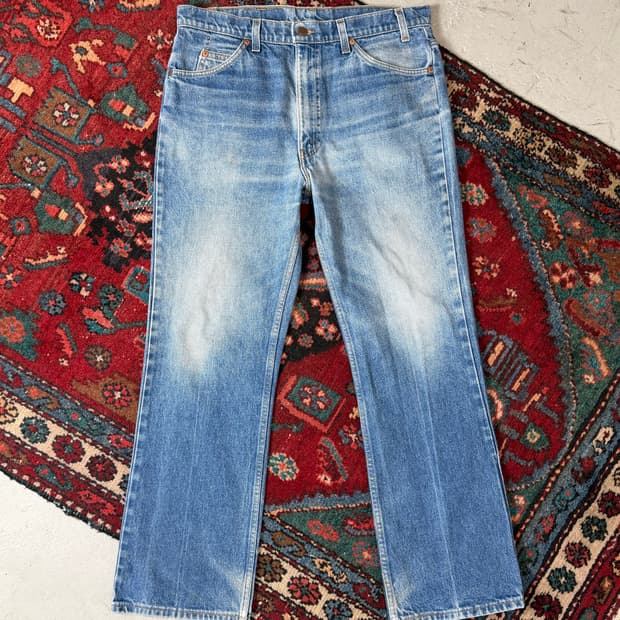 90's USA Made 빈티지 리바이스 517 오렌지탭 부츠컷 녹워싱