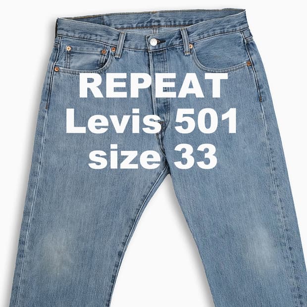 빈티지 리바이스 501 중청 33 인치 LV50134575