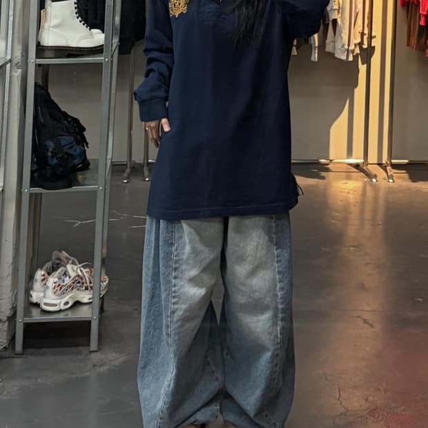 폴로랄프로렌 크레스트 자수 카라티 A3183