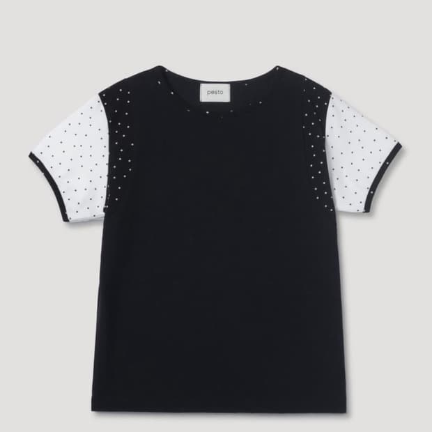 페스토 스타 블록티셔츠 블랙 pesto star block t-shirt