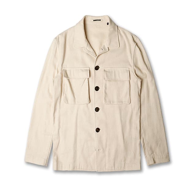 라르디니 [Lardini] 이태리 크림 코튼 셔츠 자켓