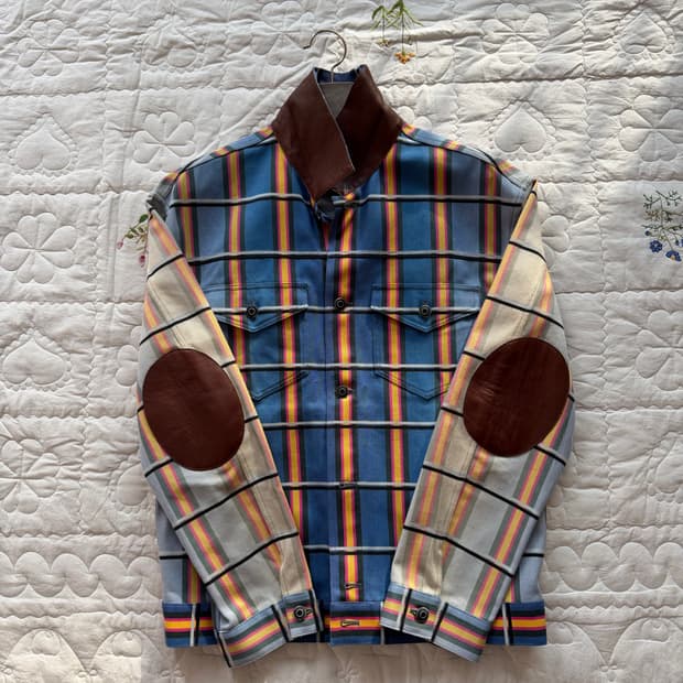 JW 앤더슨 가죽레더 디테일 자켓 made in italy🇮🇹