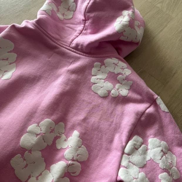 데님티어스 코튼리쓰 스웨트후드 핑크