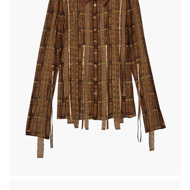 더오픈프로덕트open yy 체크 셔츠