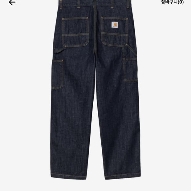 [칼하트 윕] 싱글 니 팬츠 카마노 블루 린스드 xs