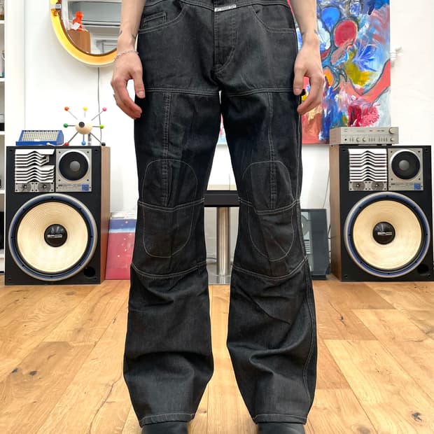 [L] 마리떼프랑소와저버 3D 데님 팬츠