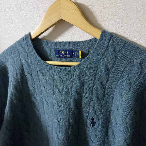 폴로 랄프로렌 울 캐시미어 스웨터 M (남성 100정도)