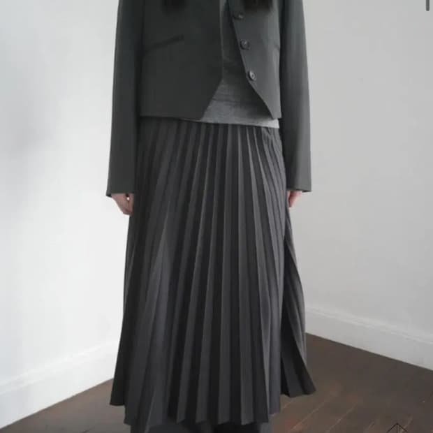 애프터먼데이 피노 플리츠 스커트 팬츠 M