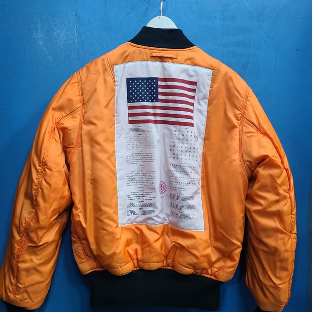 알파인더스트리 양면 성조기 ma-1 항공점퍼