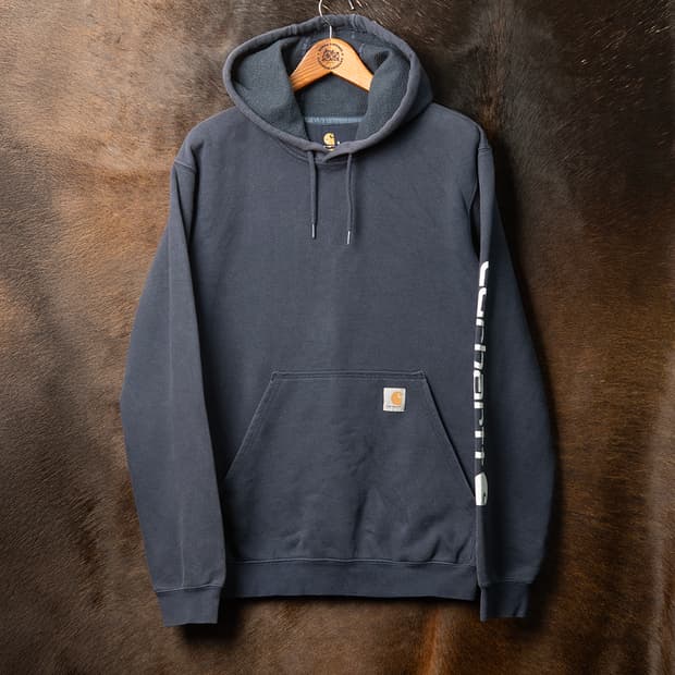 [S] 칼하트 K288 미드웨이트 로고 슬리브 후디 / 후드티 