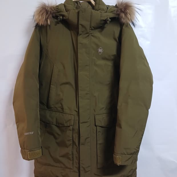 (95)코오롱스포츠 고어텍스 여성 다운패딩점퍼 카키