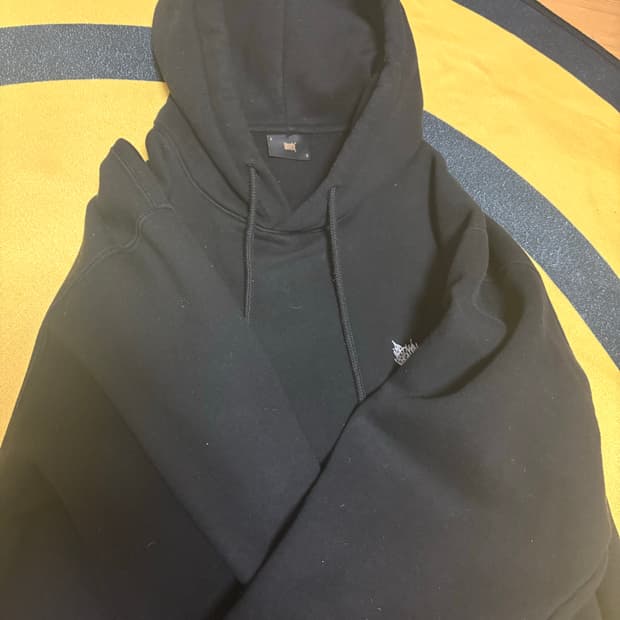 브라운 브레스 기모후드티