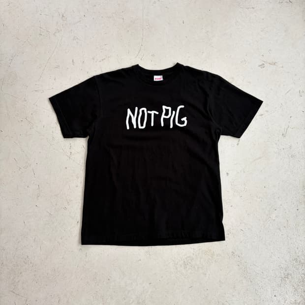 PIGGS NOT PIG 오피셜 반팔티 L