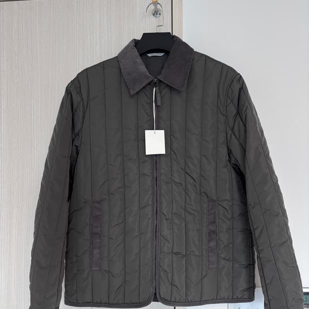 새상품) L (100-105) 자라 남성 퀼팅 코듀로이 카라 자켓
