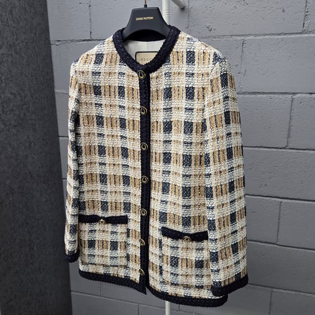 백화점판 / 구찌 루렉스 트위드 자켓 38