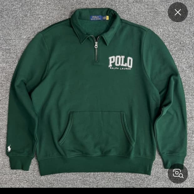 폴로 랄프로렌 반집업 맨투맨 판매합니다.