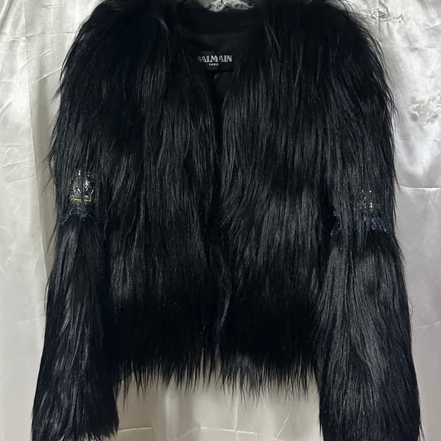 발망 AW11 고트 레더 & 퍼 자켓