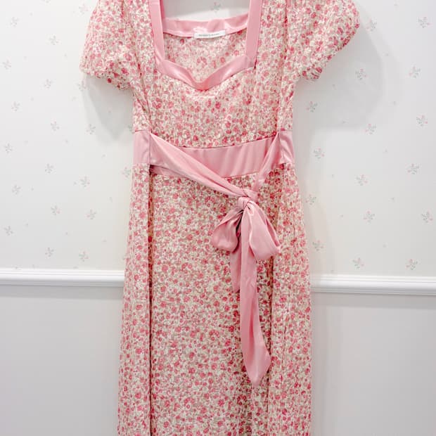 일본 빈티지 플로럴 원피스 히메갸루 모리걸