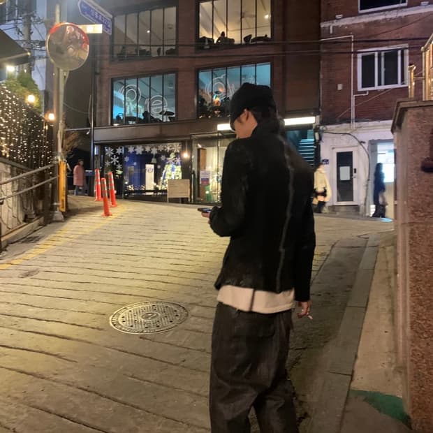 릭오웬스 아카이브 키링 왁스코팅 새깅팬츠