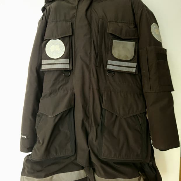 준지x캐나다구스 스노우 만트라 블랙 xs