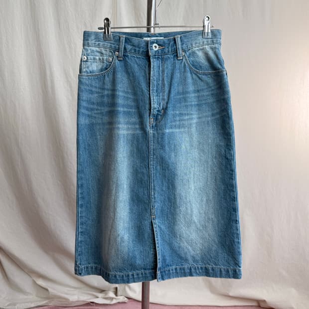 Urban Research 데님 미디 스커트
