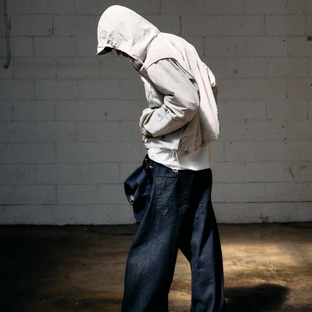 해칭룸 와이드 커브진 워시드 인디고 4사이즈 (L)