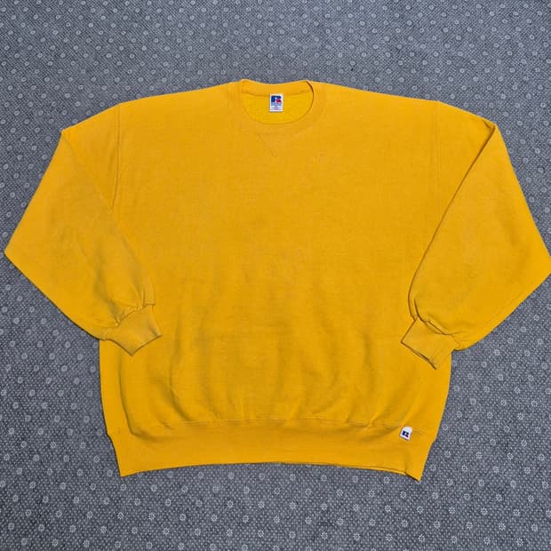 [XXL] 90s MAXICO Made 러셀 옐로우 스웻 -331