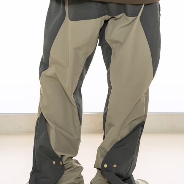 글랙 GP043 디노 패널 나일론 팬츠 카키 베이지 L