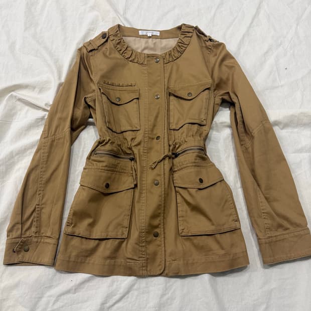 카멜 y2k 멀티포켓 유틸리티 자켓