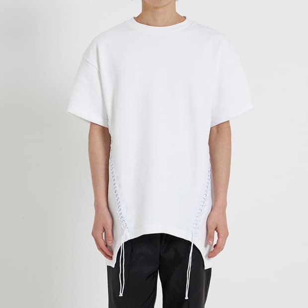 HELMUT LANG 핼무트랭 French Terry Laced 티셔츠
