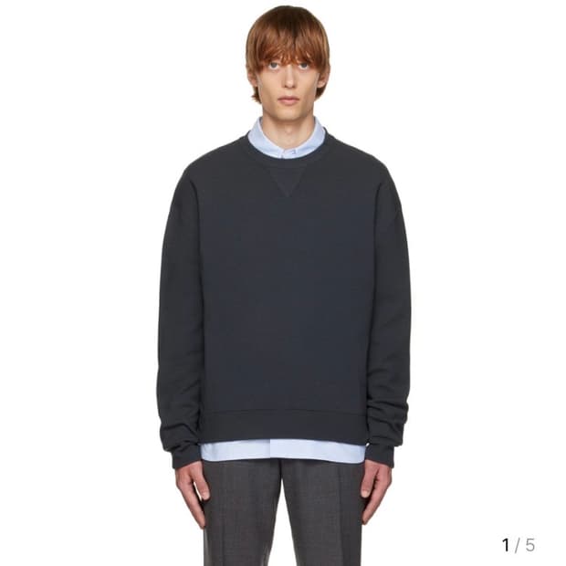 (52) 솔리드 옴므 그레이 울 스웨터