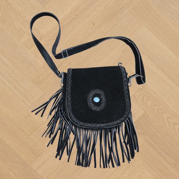 웨스턴 스타일 아메리칸 빈티지 크로스백 블랙