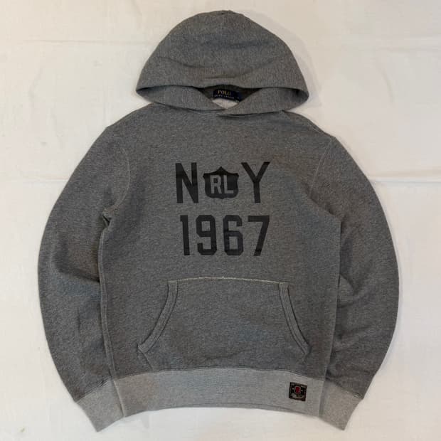폴로 랄프로렌 NY 후드티 그레이