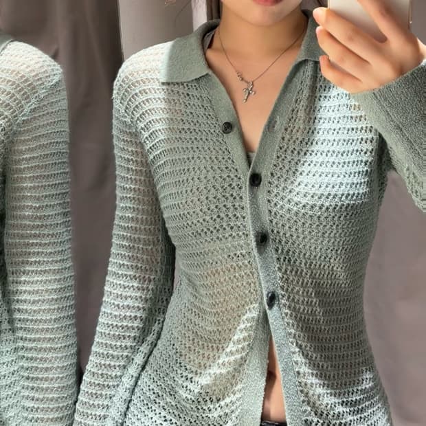 zara 펀칭 그물 니트