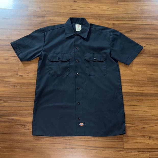 디키즈 셔츠 블랙 S